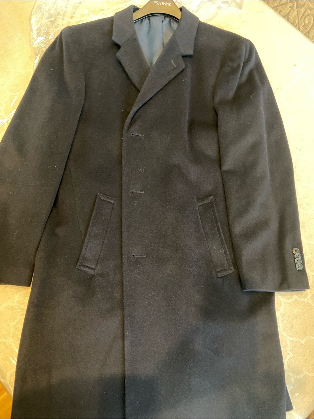 Jos. A. Bank Men's Dark Navy Wool Pea Coat